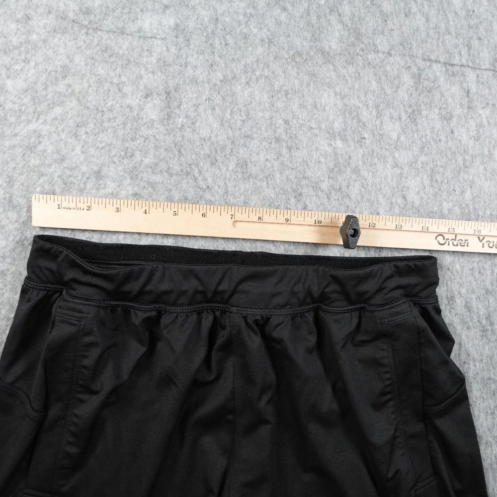 Adidas Shorts Men Large Black Climalite Three Stripe Performance Athletic Gym 9